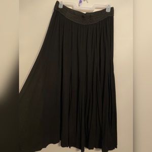 Lapis black maxi skirt